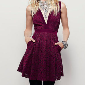 Free People Lovely Love Mini Dress